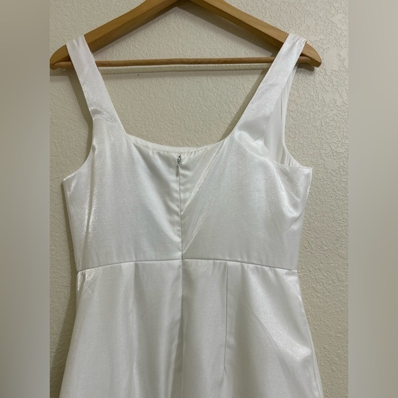 Lulu's White Square Neck Sleeveless Mini Dress - Picture 6 of 13